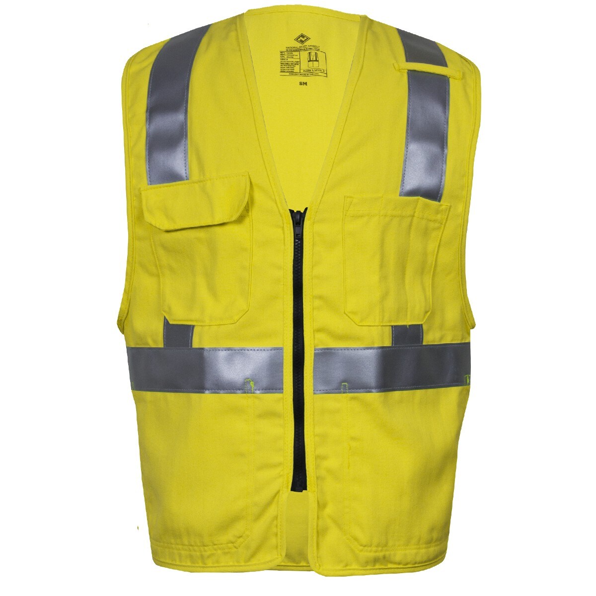 Dual Hazard FR Hi-Vis Deluxe Road Vest - Type R Class 2 in Hi-Vis Yellow